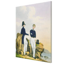 Os Midshipmen, chapeiam 3 'do traje do Nav real Impressão Em Canvas