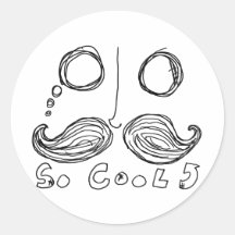 os moustaches são assim que etiqueta legal adesivo em formato redondo
