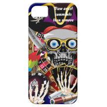 Os piratas Iphone IPod TODO encaixotam TODO O desi Capa iPhone 5 Case-Mate