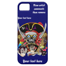 Os piratas Iphone IPod TODO encaixotam TODO O desi Capa De iPhone 5 Case-Mate