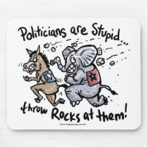 Os políticos são estúpidos mousepad