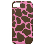Os pontos cor-de-rosa do girafa de Brown imprimem  iPhone 5 Capa