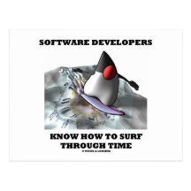 Os programadores de software sabem surfar com o te cartao postal
