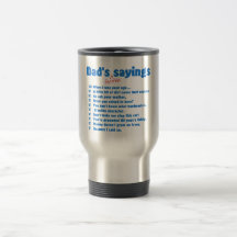 Os provérbios favoritos do pai caneca