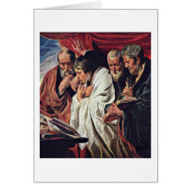 Os quatro evangelistas por Jacob Jordaens Cartoes