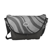 Os redemoinhos Monogrammed - personalize bolsas mensageiro da rickshaw