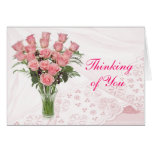 Os rosas & o laço personalizam para toda a ocasião cartões