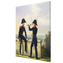 Os tenentes, chapeiam 1 'do traje do Na real Impressão Em Canvas