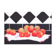 Os tomates do verão impressão de canvas esticada