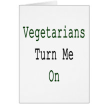 Os vegetarianos giram-me sobre cartao