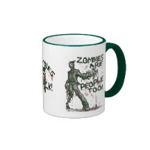 Os zombis são pessoas demasiado da engrenagem caneca