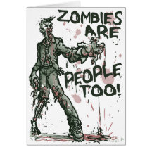 Os zombis são pessoas demasiado da engrenagem cartão