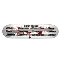 Ossos quebrados skate personalizado