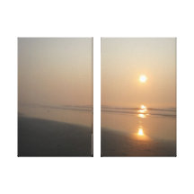 Ouro do amanhecer impressão de canvas envolvidas