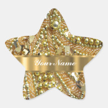Ouro elegante que bling adesivos
