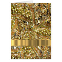 Ouro elegante que bling cartões