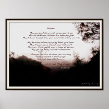 Outono/poesia por Robert S Reo Impressão
