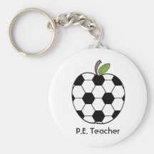 P.E. Chaveiro do professor - bola de futebol Apple