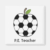 P.E. Ímã de Apple da bola de futebol do professor Imã