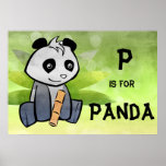 P é para o poster da panda