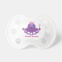Pacifier roxo bonito do polvo do bebé chupeta de bebê