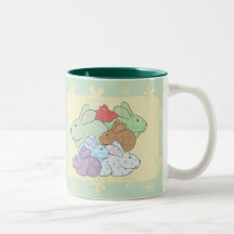 Pacote de caneca dos coelhos