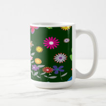 padrões da flora caneca