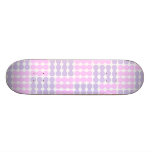 Padrões geométricos bonitos do rosa e da lavanda skate