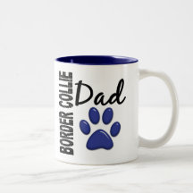 Pai 2 de border collie caneca