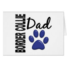 Pai 2 de border collie cartao