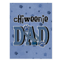 PAI de ChiWeenie Cartões Postais