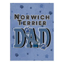 PAI de Norwich Terrier Cartões Postais