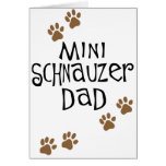 Pai do Schnauzer diminuto Cartões
