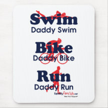 Pai do Triathlon Mouse Pads