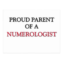 Pai orgulhoso de um NUMEROLOGIST Cartões Postais