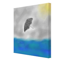 Painel tormentoso das canvas impressão em canvas