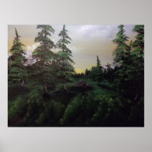 Paisagem da arte por Robert Thomas Posteres