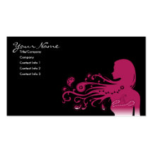 paisley cor-de-rosa modelos cartoes de visitas