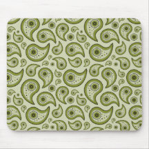Paisley verde mousepad