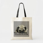 Palhaço do Pug na sacola do coração Bolsas