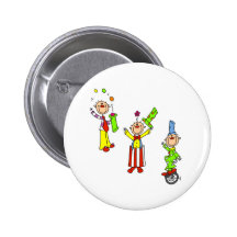 Palhaços de circo botons