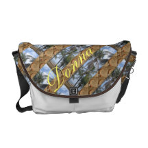 Palmas e areia bolsas mensageiro