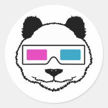 panda 3D Adesivo