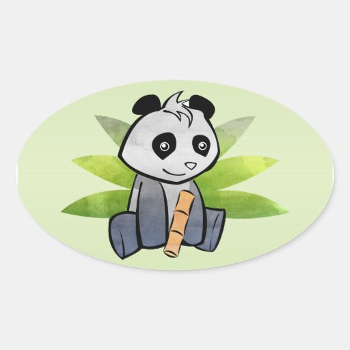 Panda Adesivos Ovais