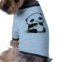 Panda bonito camisa para caes