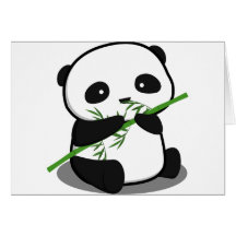 Panda bonito cartao