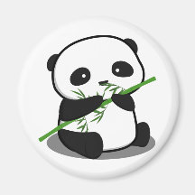 Panda bonito ima de geladeira