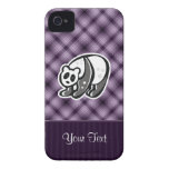 Panda bonito; Roxo iPhone 4 Capa