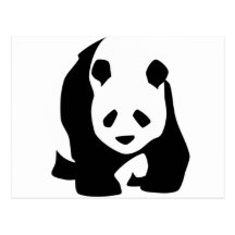 Panda Cartoes Postais