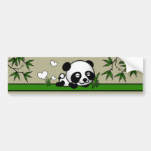 Panda confiante adesivo